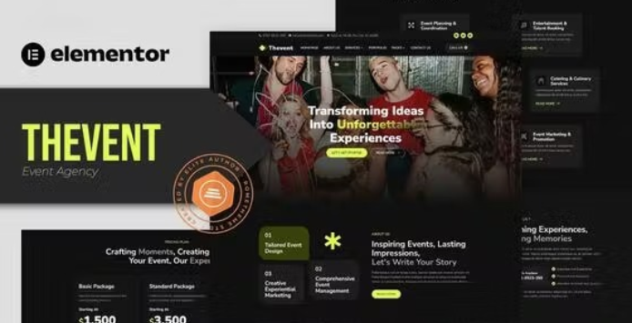 Thevent – Event Agency Elementor Template