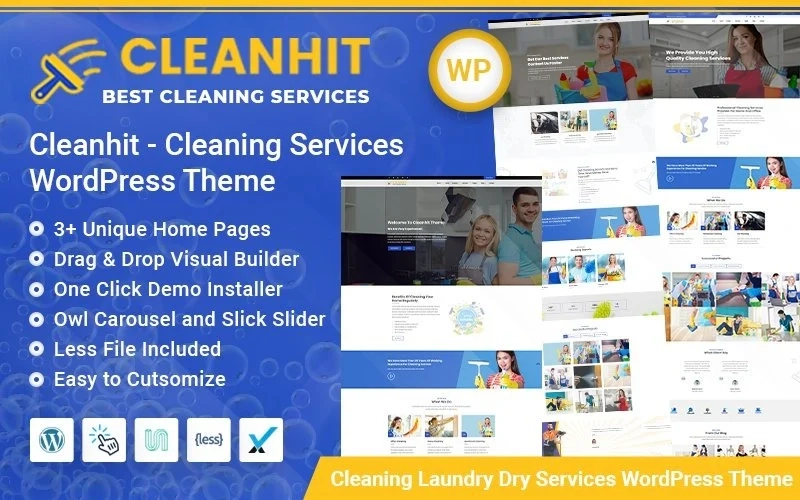 Cleanhit – Dry Cleaning Laundry Service WordPress Theme