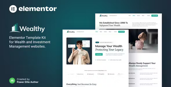 Wealthy Wealth Elementor Template Kit