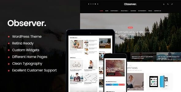 Daily Observer – A Modern Magazine & News Portal WordPress Theme