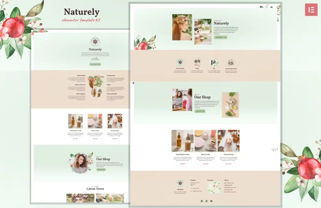 Naturely – Natural Cosmetics & Beauty Template