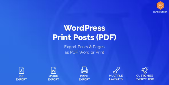 WordPress Print Posts & Pages