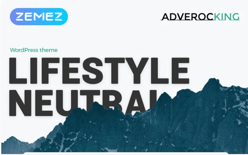 Adverocking – Lifestyle Neutral WordPress Elementor Theme