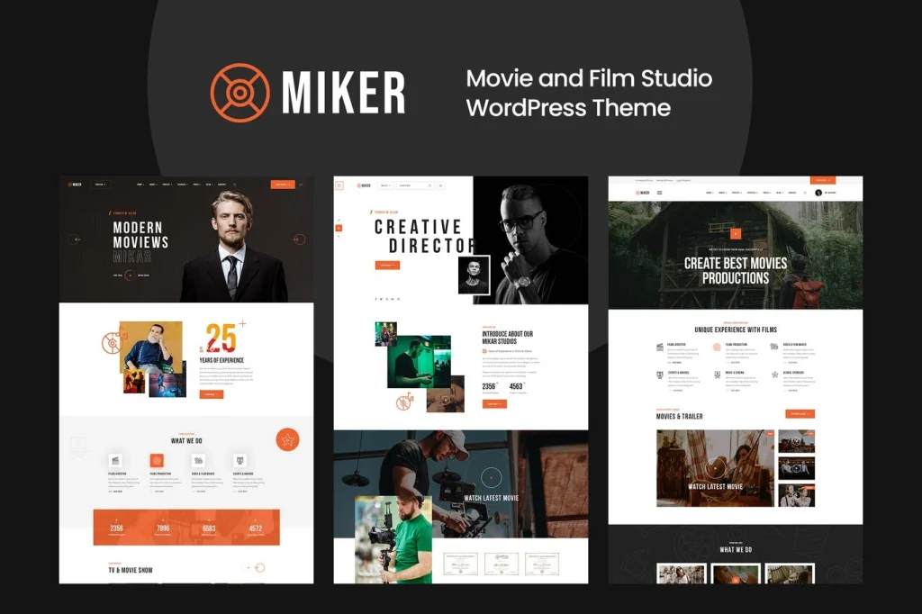 Miker – Movie and Film Studio WordPress Theme