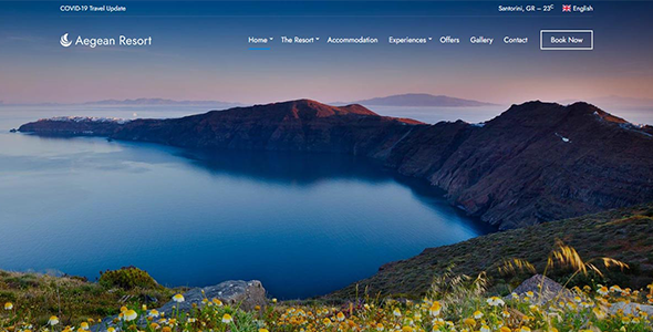 Aegean Resort WordPress Theme