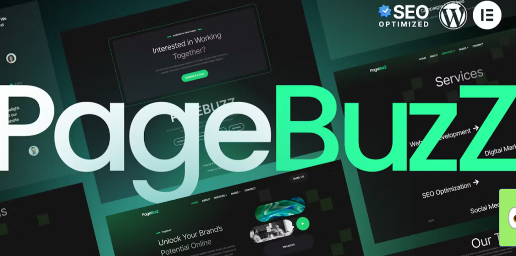PageBuzz – Digital Agency Elementor Template