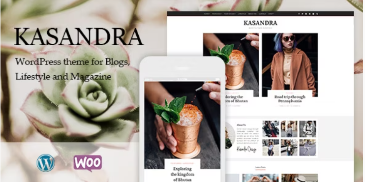 Kasandra – A Responsive WordPress Blog and Shop Theme
