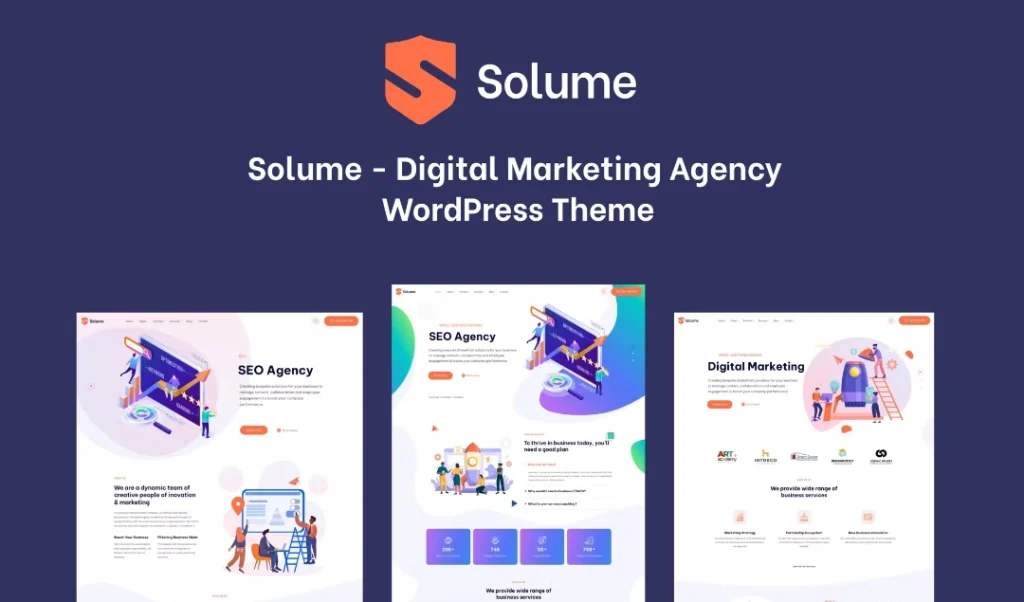 Digital Marketing WordPress Theme – Solume