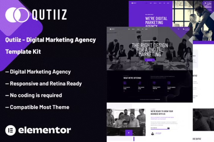 Qutiiz – Digital Marketing Agency Template