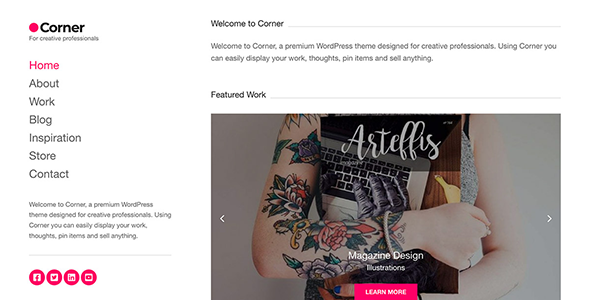 Corner WordPress Theme