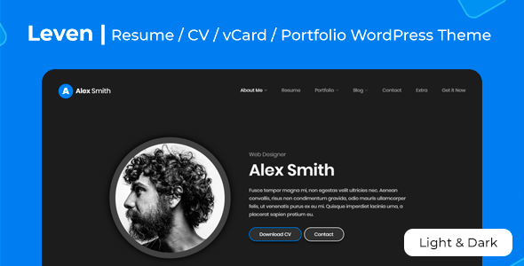 Leven – Resume Theme