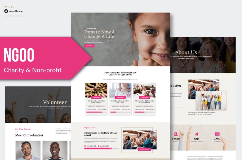 NGOO – Non-profit Charity Template