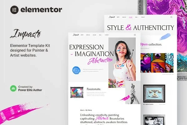 Impasto – Painter & Artist Elementor Template
