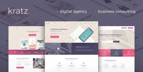 Kratz | Digital Agency Marketing and SEO WordPress Theme