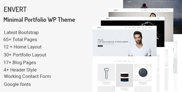 Envert – Minimal Portfolio WordPress Theme