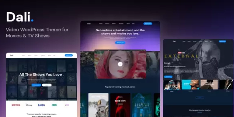 Dali – Movies & TV Shows WordPress Theme