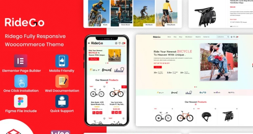 RideGo – Bicycle & Motorcycle Elementor WordPress Theme