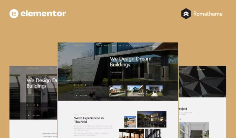Emporium – Architecture & Interior Elementor Pro Full Site Template