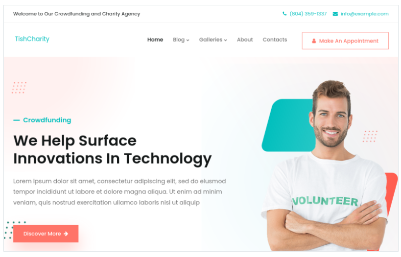 TishCharity – Charity and Crowdfunding WordPress Theme