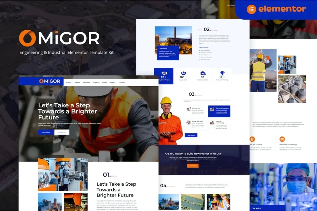 Migor – Engineering & Industrial Elementor Template