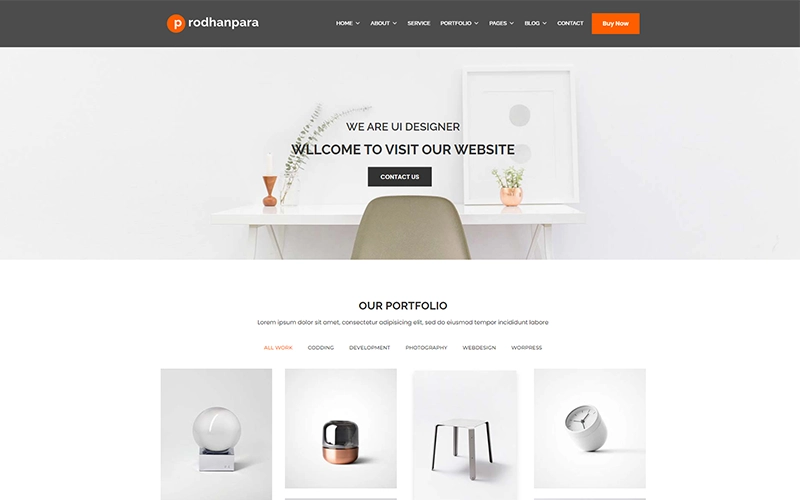 Prodhanpara – Personal portfolio WordPress Theme