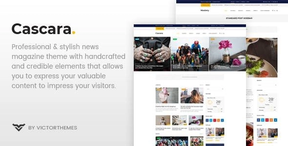 Cascara – Blog, News & Magazine WordPress Theme