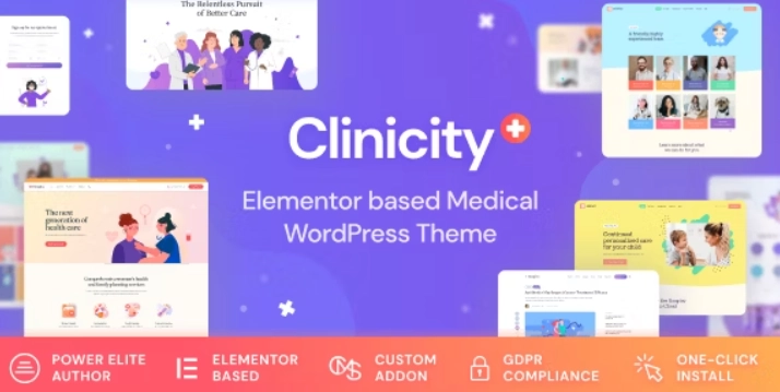 Clinicity – Health & Medical Elementor Theme