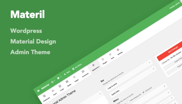 Admin Theme – Material