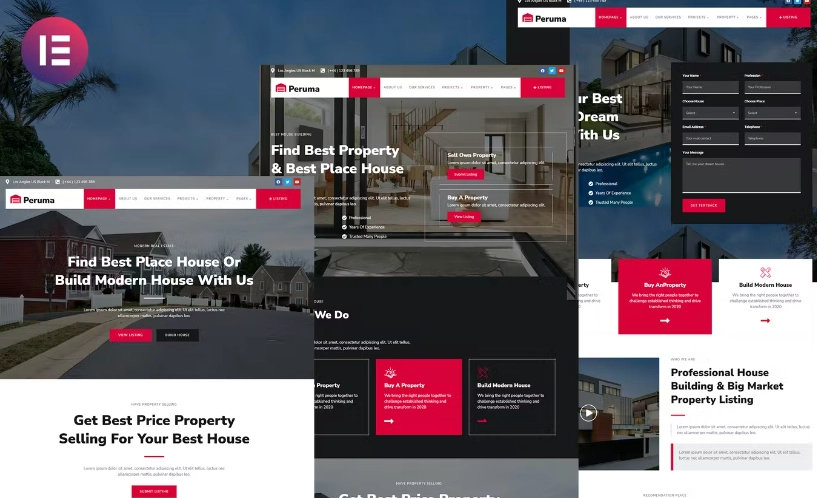 Peruma – Real Estate & Property Listing Elementor Template