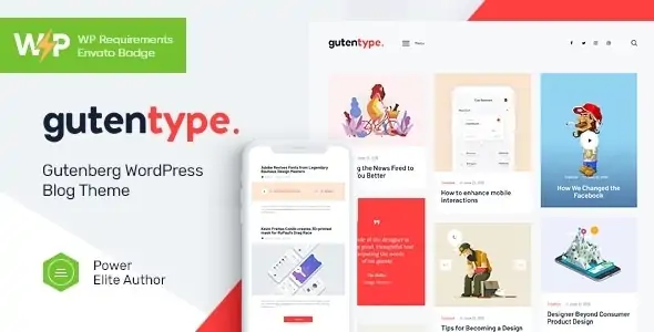 Gutentype Gutenberg Blog Theme + Elementor