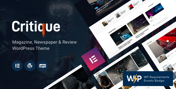 Critique – Newspaper & Review Magazine WordPress Theme