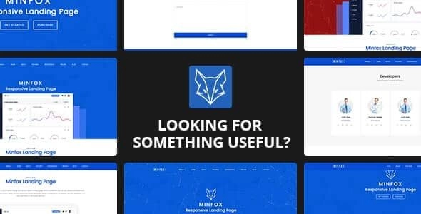 Minfox – Software Landing Page