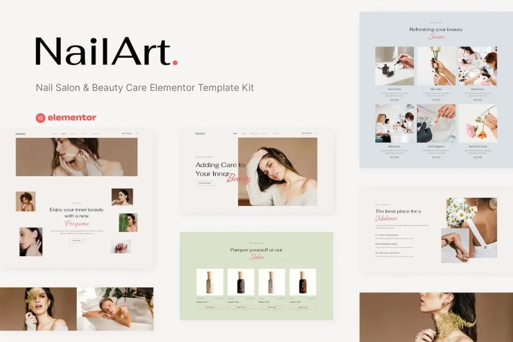 Nailart – Nail Salon & Beauty Care Elementor Template