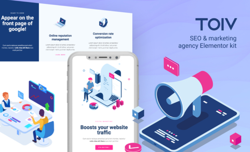 Toiv – SEO & Marketing Agency Elementor Template