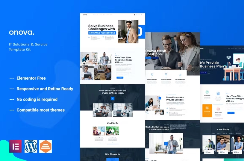 Onova – Technology IT Solutions Elementor Template
