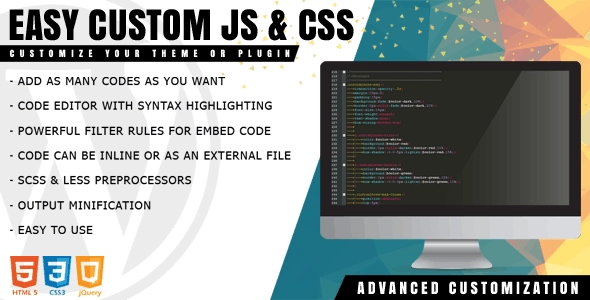 Easy Custom Js And Css (PRO)