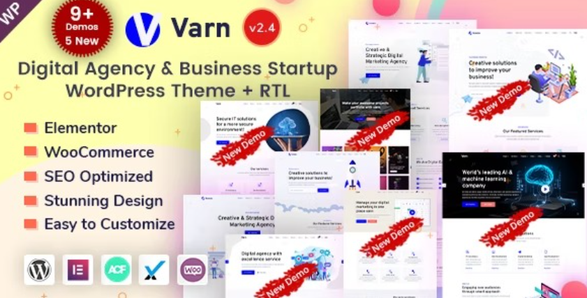 Varn – IT & Marketing SEO Agency Portfolio WordPress Theme