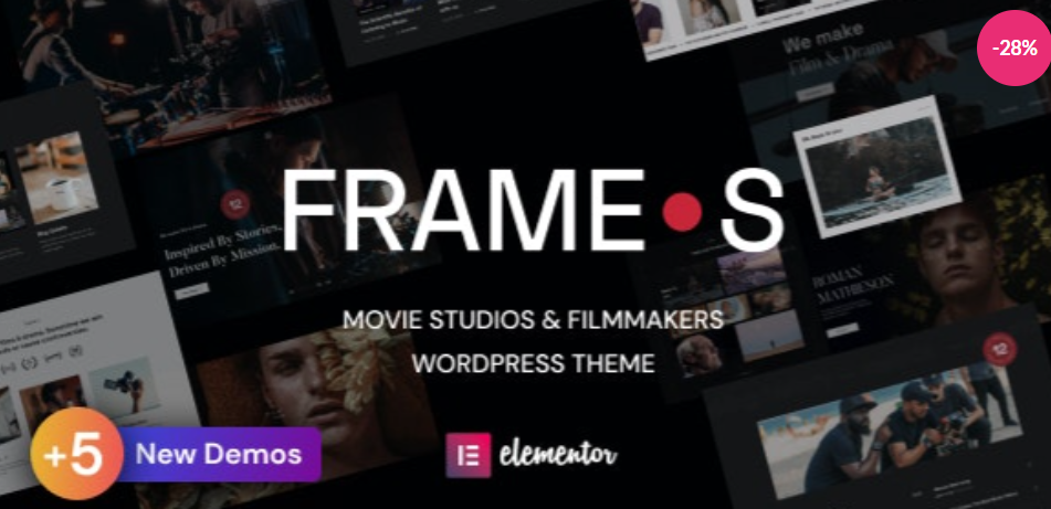 Frames – Movie Studios & Filmmakers WordPress theme
