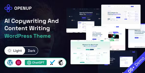 Openup AI Content Writer and AI Theme
