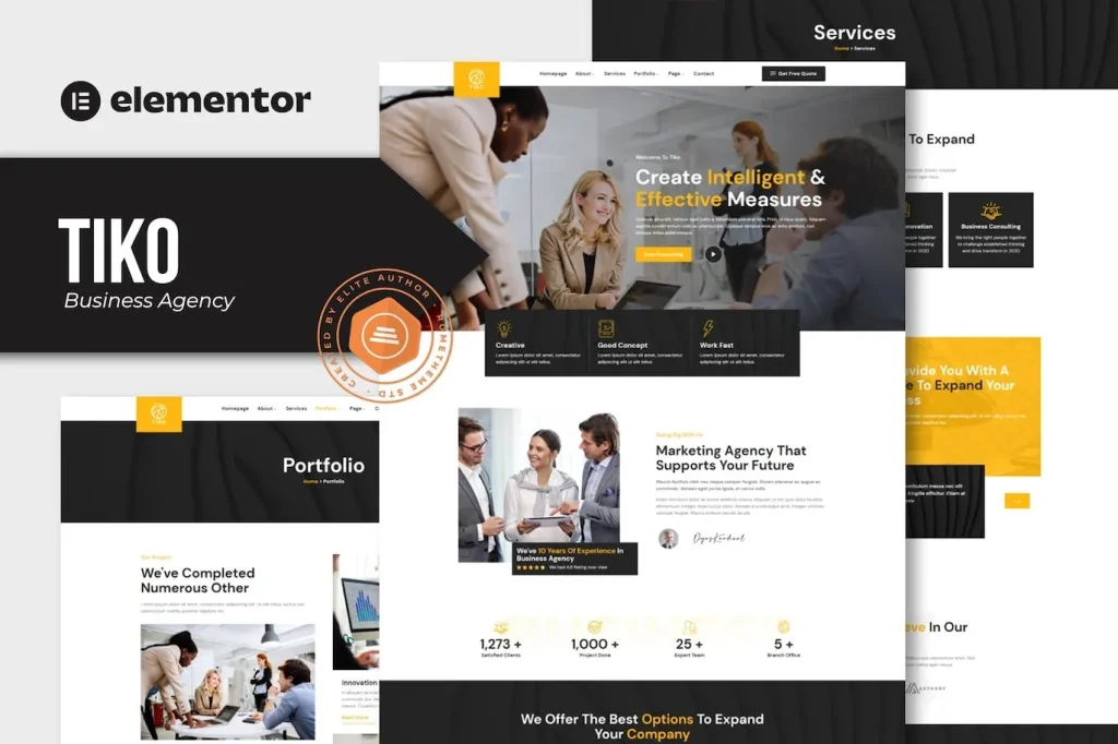 Tiko – Business Agency Elementor Template
