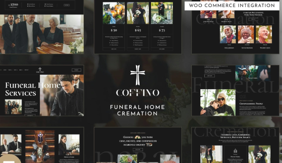 Coffino – Funeral Home Services & Cremation Elementor Pro Template