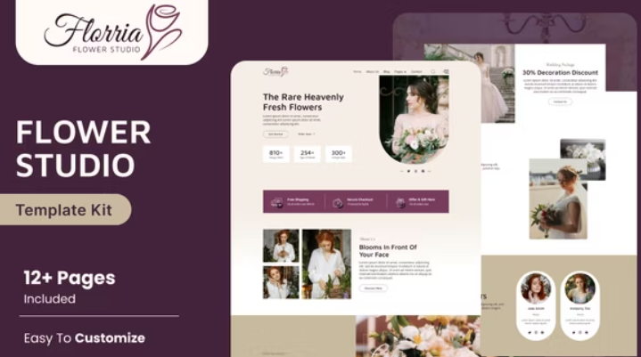 Floria – Flower Boutique & Decoration Elementor Template