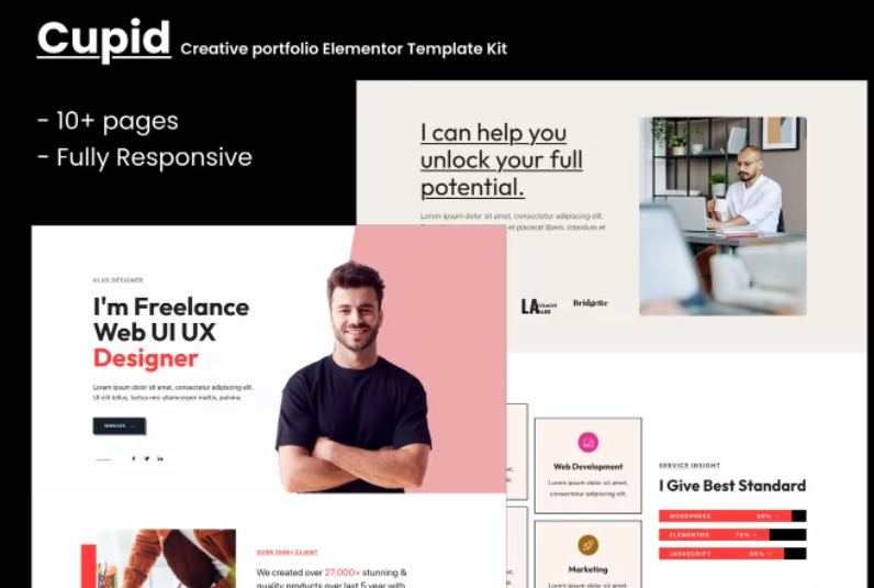 Cupid- Creative Portfolio Elementor Template