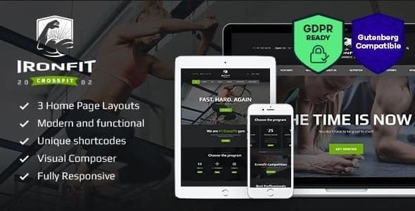 Ironfit – Fitness, Gym and Crossfit WordPress Theme