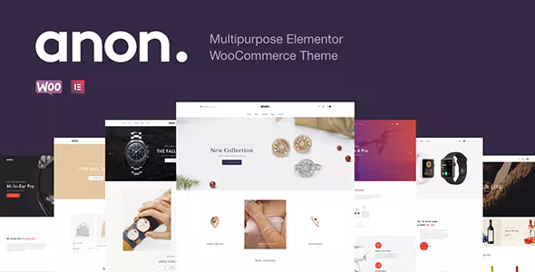 Anon Elementor WooCommerce Theme