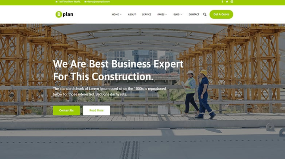 Bplan – Home Plan Construction WordPress Theme