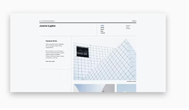 Jeanne – Minimal Photography and Portfolio WordPress Theme