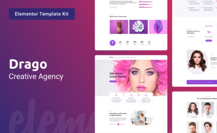 Drago – Creative Digital Agency Elementor Template
