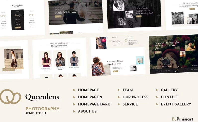 Queenlens – Portfolio & Photography Elementor Template