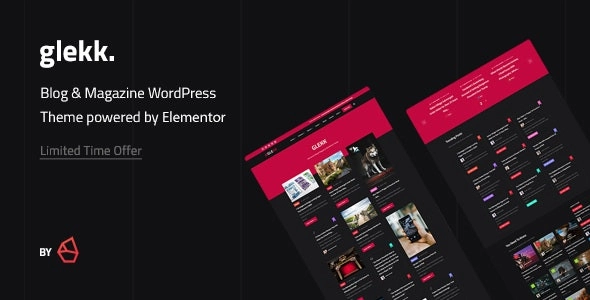 Glekk – Elementor Blog & Magazine WordPress Theme